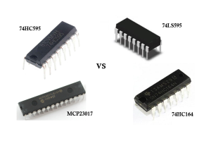 Te maarama ki nga rereketanga i waenga i te 74HC595, 74LS595, 74HC164, me MCP23017