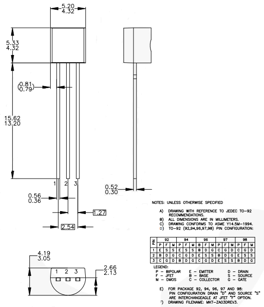 BC546 Package