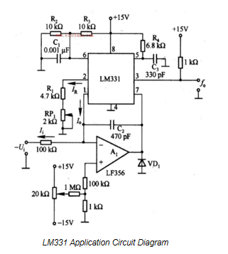 LM331 Application Circuit Diagramm