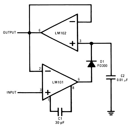  Positive Peak Detector Diagram