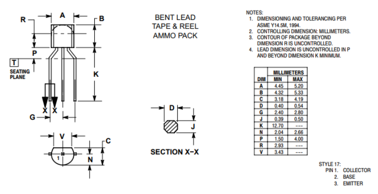 BC547 Package